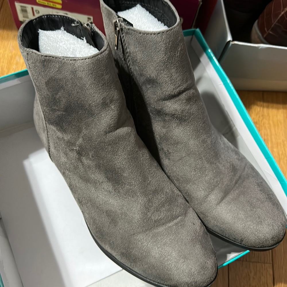 Gray Suede Boots - image 1